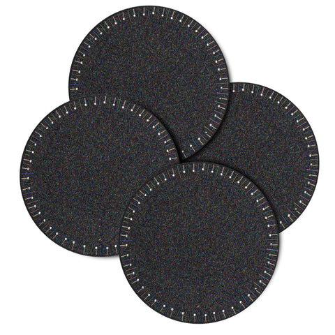 Round Beaded Placemats 13" Round,Placemats For Dining Table,Beaded Placemats, Beaded Charger Placemats,Holiday & Easter Beaded Placemats,Beaded Glitz Charger-Blue Rainbow