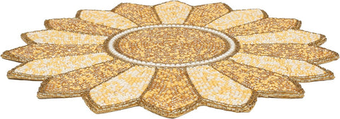 Round placemats,table mats,placemats for round table,table chargers,farmhouse placemats,brown placemats,round table set placemat,13” beaded christmas placemat,beaded chargers,beaded halloween placemat,beaded placemats 13 inches