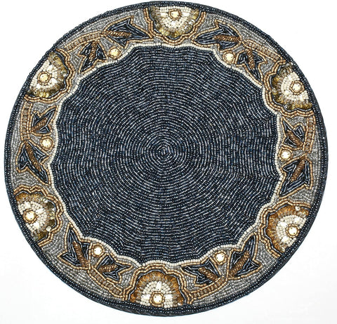 round placemats beaded, round beaded placemats for dining table, round beaded placemat, round beaded placemats, beaded round placemats, beaded runner, beaded placemats round, beaded table mats, placemats round 13, silver beaded table runner