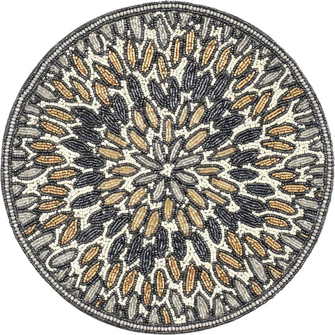 Round placemats,table mats,placemats for round table,table chargers,farmhouse placemats,brown placemats,round table set placemat,13” beaded christmas placemat,beaded chargers,beaded halloween placemat,beaded placemats 13 inches